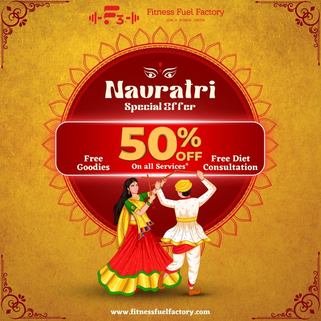 Gold and Red Vibrant Traditional Navratri Festive Sale Instagram Post